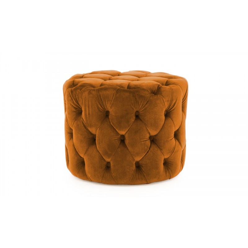 VL Perkins Footstool - Velvet Pumpkin